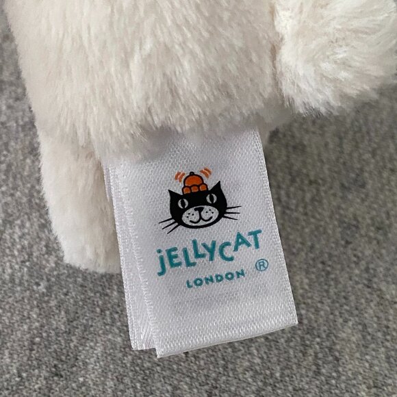 NWT Jellycat Bashful Cream Bunny Bag Charm 100% Authentic - Picture 9 of 14